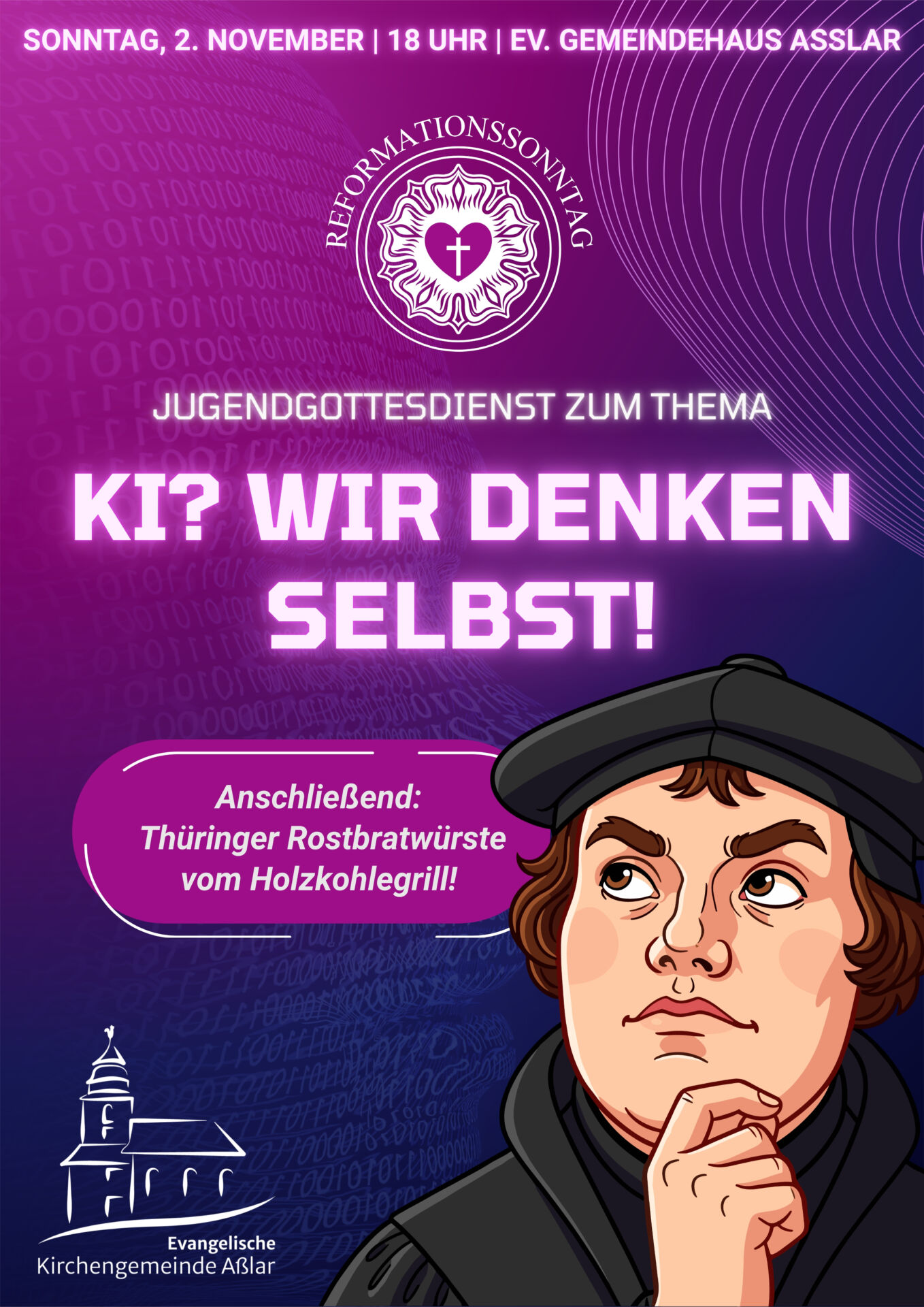 Purple and Blue Modern Artificial Intelligence Webinar Instagram Post (Zeitschrift)